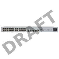 Управляемый коммутатор уровня 2, 24 порта 10/100/1000Base-T и 4 порта 100/1000BASE-X (SFP) ( repl. SNR-S2982G-24TE )