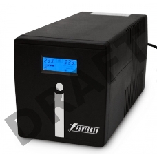 Источник бесперебойного питания Powerman Smart Sine 1500VA/1050W, 220V, Line-Interactive, LCD, Tower, Out: 4xShuko, Black*SmartSine1500