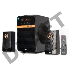 Колонки Dialog Progressive AP-240B BLACK - акустические колонки 2.1, 50W+2*10W RMS, Bluetooth, USB+SD reader