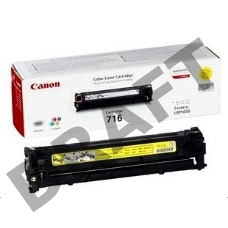Тонер-картридж Canon Cartridge 716Y (1977B002) желтый, 1500 стр., для LBP-5050/5050N