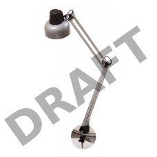 Светильник настольный Трансвит Beta/Gr на струбцине E27 лампа накаливания серый 60Вт