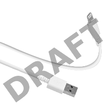 Кабель SunWind USB (m)-Lightning (m) 1.2м белый блистер