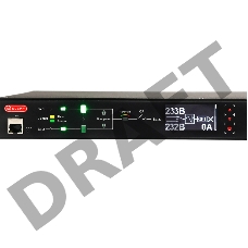 Автоматический ввод резерва ELEMY RACK ATS, 1U, 220В, 32А, OLED, Ethernet, in (2) IEC309, out (2) C19 (9) C13