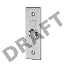 Кнопка «Выход» металлическая с синей подсветкой SB-60 врезного типа