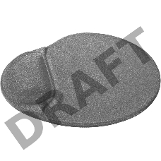 Коврик для мыши Defender гелевый Easy Work (серая лайкра) нескользящ.основа,260х225х5мм