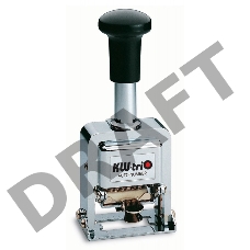 Нумератор Kw-Trio 20700 металл серебристый
