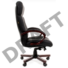 Офисное кресло Chairman 421 Россия кожа черная