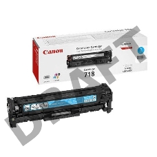 Тонер-картридж Canon Cartridge 718C (2661B002) голубой, 2900 стр., для LBP7200/MF8330/8350
