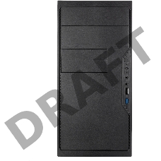 Корпус с блоком питания 450Вт. Case Foxline FL-733, mATX, 2x5.25EXT, 2x3.5EXT, 5x3.5INT, 2xUSB3.0, 2xUSB2.0, HDA, w/o FAN, w/450W ATX PSU, w/1.2m EU pwr cord