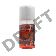 KT-200DUO Набор Konoos для ЖК-экранов (спрей 200мл +салфетка), с силиконом, двухкомпонентный