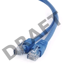 Патч-корд UTP Cablexpert кат.6, 1м, литой, многожильный (синий)