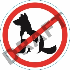 Наклейка запрещающий знак 