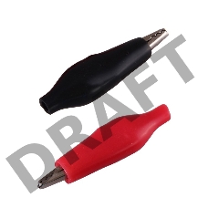 Зажим крокодил в изоляторе REXANT, длина 40 мм, ток 5A, 2 шт., пакет БОПП