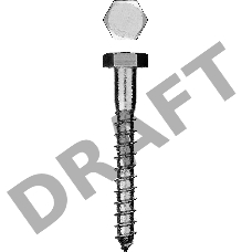 Шурупы ШДШ с шестигранной головкой (DIN 571), 100 х 12 мм, 1 шт, ЗУБР