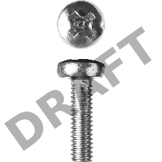 Винт DIN 7985, M4 x 10 мм, 5 кг, кл. пр. 4.8, оцинкованный, ЗУБР