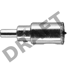 Коронка алмазная ЗУБР 29850-24  ЭКСПЕРТ в сборе по кафелю керамике P60 24мм