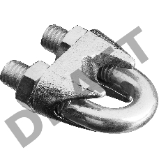 Зажим троса DIN 741, 13мм, 15 шт, оцинкованный, STAYER