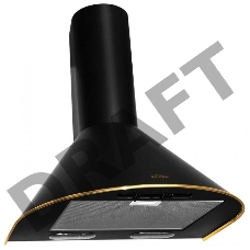 Вытяжка каминная Elikor Эпсилон 60П-430-П3Л черный/золотистый управление: ползунковое (1 мотор)