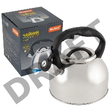 Чайник из нерж стали со свистком Melodia (зеркальная полировка) 2,5 л