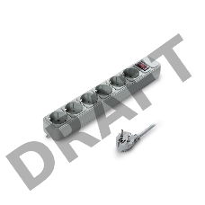 Сетевой фильтр ExeGate EX119394RUS SP-6-5G (6 розеток, 5м, евровилка, серый)