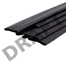 Трубка термоусаживаемая двухстенная клеевая 25.4/12.7мм (уп.5шт) по 1м черн. Rexant 26-2108
