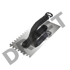 Гладилка нержавеющая 130х270 мм, зуб 8х8 мм, пластиковая ручка REXANT