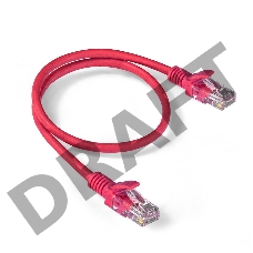 Патч-корд ExeGate EX286378RUS UTP-RJ45-RJ45-5e-0,5M-LSZH-RD, UTP, cat.5e, LSZH, 0.5м, красный
