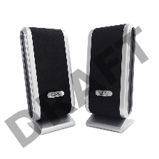 Колонки CBR CMS 299 Black-Silver, 3.0 W*2, USB