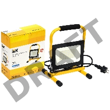 Прожектор светодиодный Iek LPDO603-050-65-K02 СДО 06-50П переносной 6500К IP65 черный
