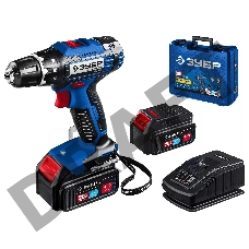 Дрель-шуруповерт ЗУБР 20В, 2 АКБ (4Ач), в кейсе, Профессионал. DL-201-42