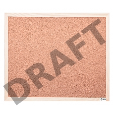 Демонстрационная доска Cactus CS-CWBD-90X120 пробка пробковая деревянная рама коричневый