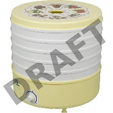 Сушилка для фруктов и овощей Ротор Дива СШ-007 5под. 520Вт белый