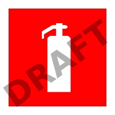 Наклейка знак пожарной безопасности «Огнетушитель» 150х150 мм REXANT