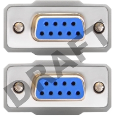 Greenconnect Кабель 0-модемный COM RS-232 линковочный 5 m GCR-DB901-5m 9F AF / 9F AF, пакет