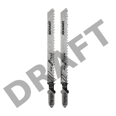 Пилка для электролобзика 100 мм 10 з/д 4-30 мм обр. зуб. Т101BR (2 шт./уп.) (дерево) REXANT