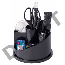 Настольный набор Deli E38251A (17 предметов) пластик черный