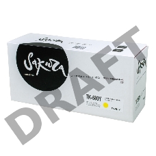 Картридж SAKURA TK580Y для Kyocera Mita FS-5150DN/5250DN, желтый, 2800 к.