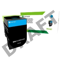 Тонер-картридж Lexmark голубой для CX310/410/510 2K