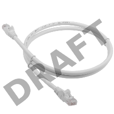 Патч-корд LANMASTER LSZH UTP кат.6, 0.5 м, белый