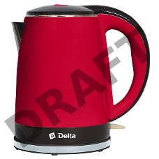 Чайник DELTA DL-1370 красный с черным