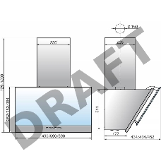 Вытяжка Elikor Рубин S4 60П-700-Э4Д КВ IЭ-700-60-1098 перл/бел 
