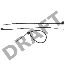 Кабельные стяжки черные КС-Ч2, 2.5 х 100 мм, 50 шт, нейлоновые, ЗУБР Профессионал