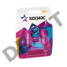 Аккумулятор КОСМОС KOCR6NIMH2800MAH2BL  R6 NiMn 2800мАч BP-2(блист.2шт.)