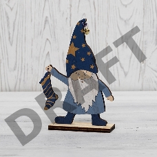 Деревянная фигурка «Гном с носком» 15х4х17 см NEON-NIGHT