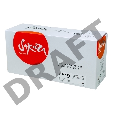 Картридж SAKURA С7115X для лазерного принтера HPLaserJet 1000/1200/1200n/1200se/1220/1220se/3300/3310/3320/3320n/333, черный 3500 к.