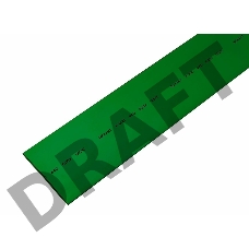 Термоусаживаемая трубка REXANT 40,0/20,0 мм, зеленая, упаковка 10 шт. по 1 м