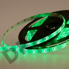 LED лента силикон, 8 мм, IP65, SMD 2835, 60 LED/m, 12 V, цвет свечения зеленый