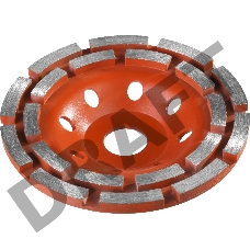 [Шлифовальная бумага, лента, круги] Чашка алмазная шлифовальная по бетону ЗУБР 