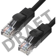 Патч-корд Greenconnect Патч-корд UTP прямой ethernet 2.5m кат.5е,  RJ45, литой, (Черный) (GCR-LNC06-2.5m)