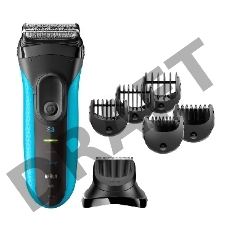 Бритва сетчатая Braun 3010BT синий/черный
